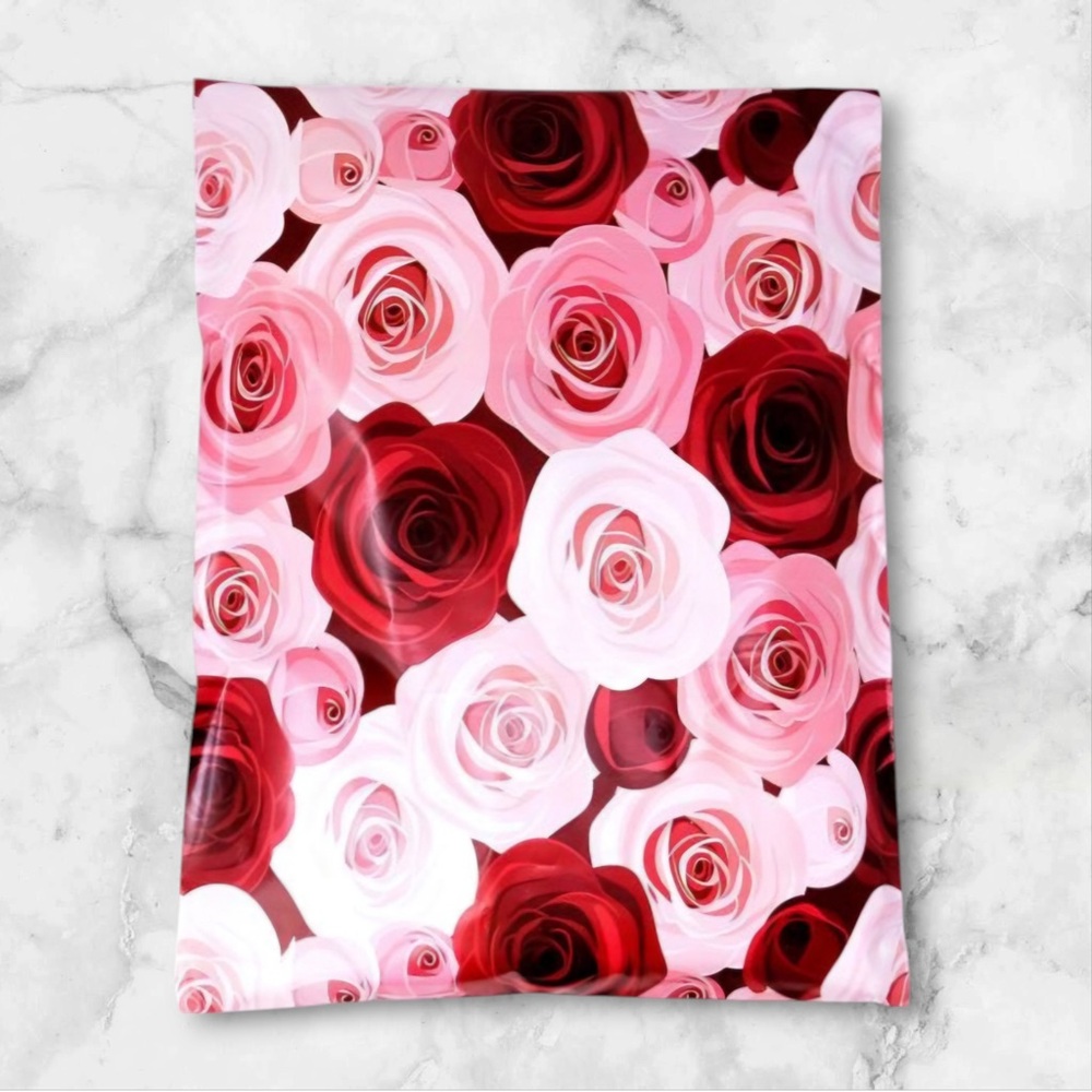 (15) Roses Poly mailers 10x13